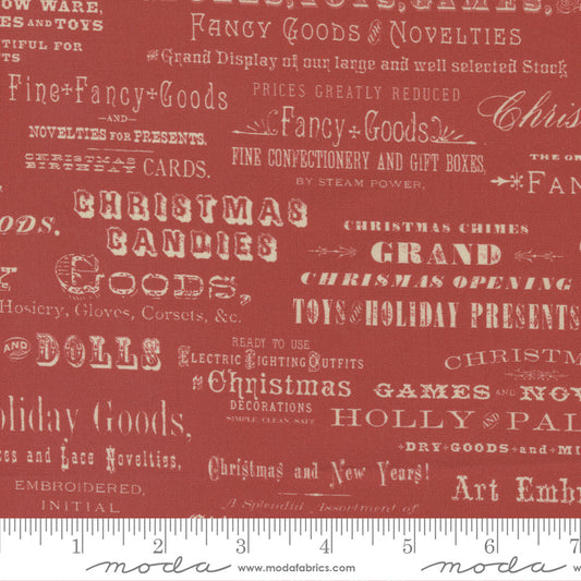 Christmas Faire Ruby Red (1/4 yard)