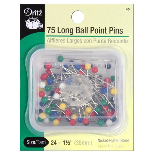 Color Ball Head Pins 1.5" (75 ct)