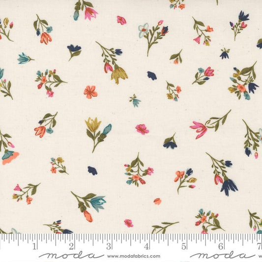 Songbook A New Page Unbleached Small Floral (1/4 yard)