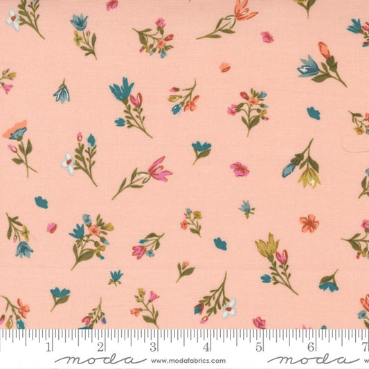 Songbook A New Page Pink Small Floral (1/4 yard)