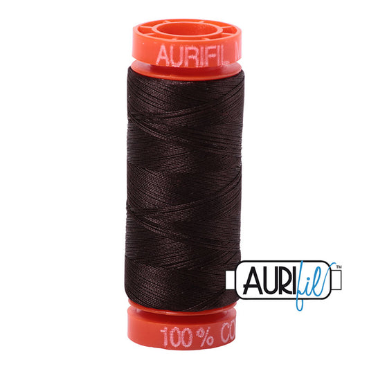 Aurifil 50wt 200m Ctn Thread Very Dark Bark 1130