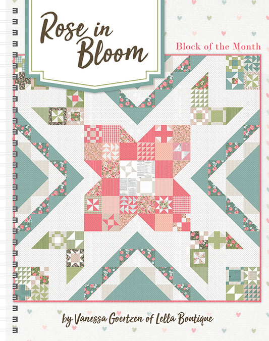 Rose in Bloom Block of the Month Book
