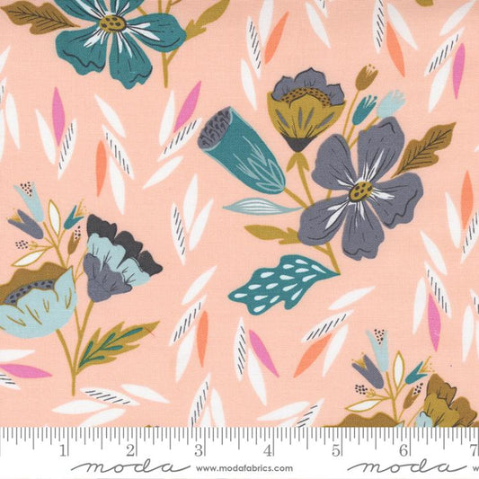 Songbook A New Page Pink Large Floral (1/4 yard)