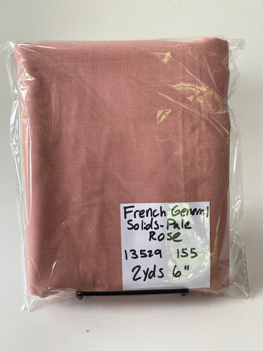 French General Solids Pale Rose- 2 yds 6" Remnant