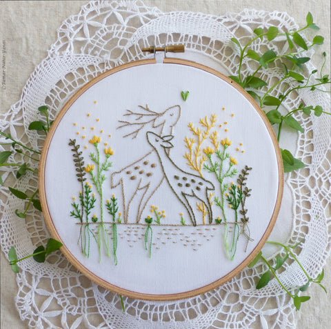 Love Story 6" Hand Embroidery Kit