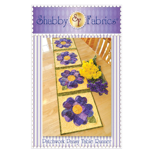 Patchwork Pansy Table Runner Pattern