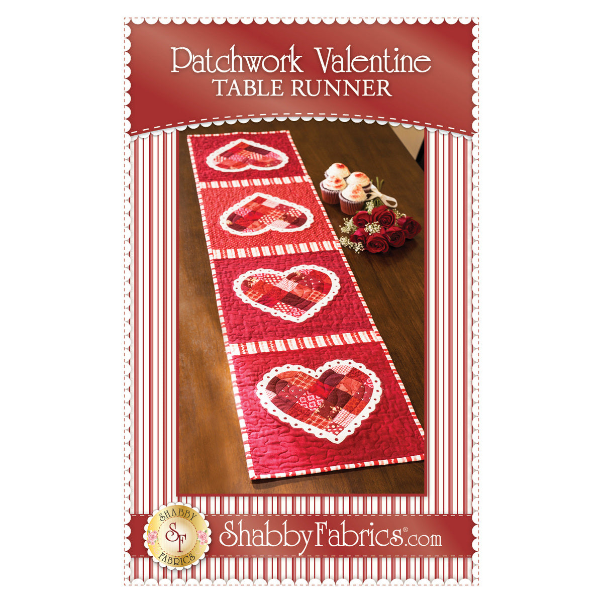 Patchwork Valentine Table Runner Pattern